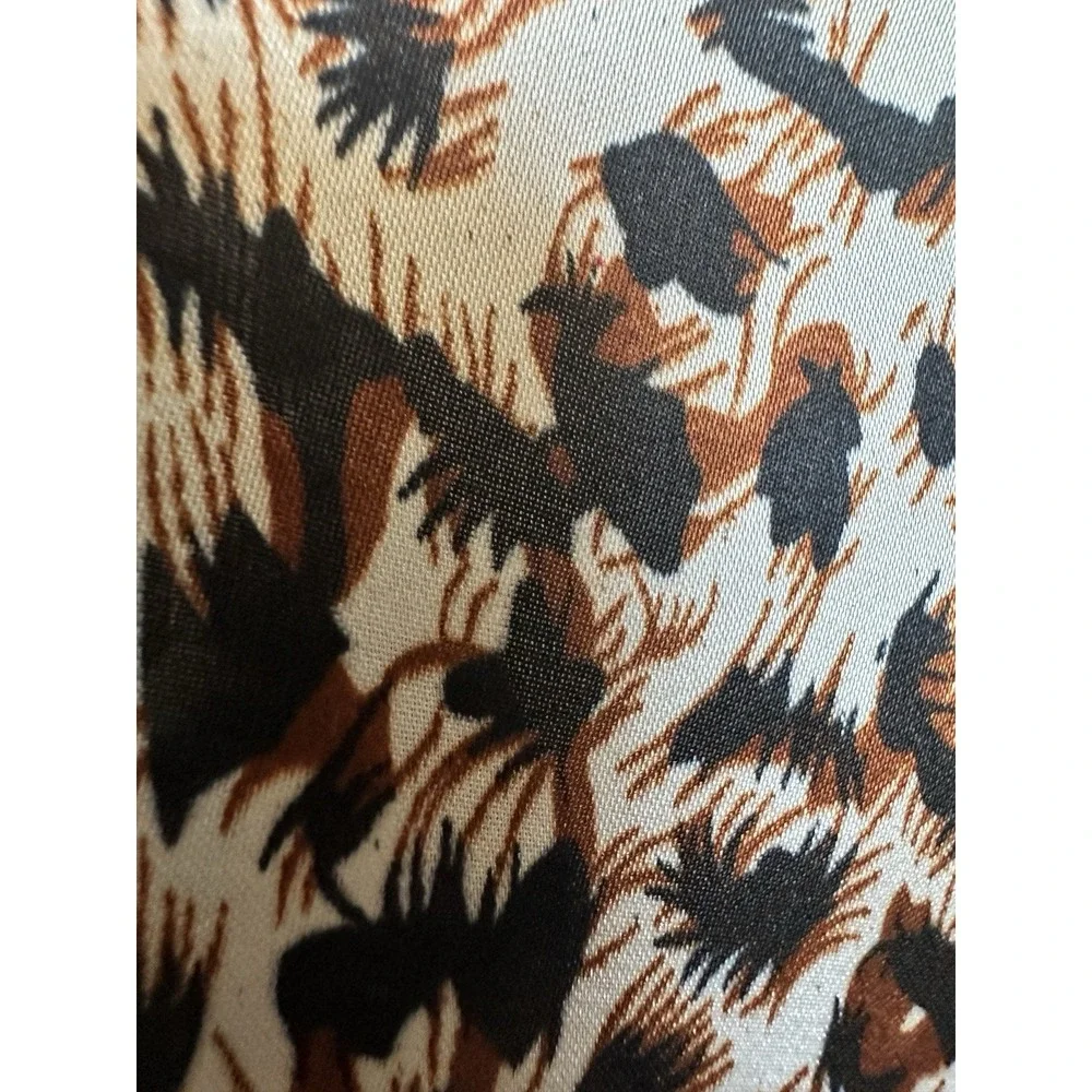 Jessica McClintock Leopard Rose Print Satin Square Scarf 34x34 Fashion Scarf NWT